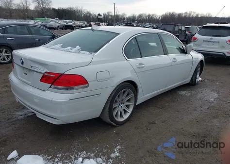 2006 BMW 750Li z USA, uszkodzony, nr VIN WBAHN83546DT29566